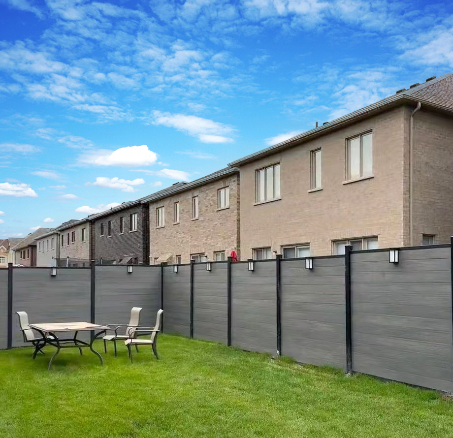 Cl&ocirc;ture en bois anti-UV du grain 1.8m WPC 3D