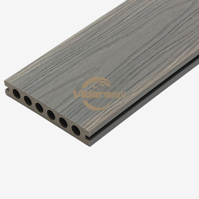 Decking WPC creux en grain de bois de 143x22.5mm imperméable pour passerelle