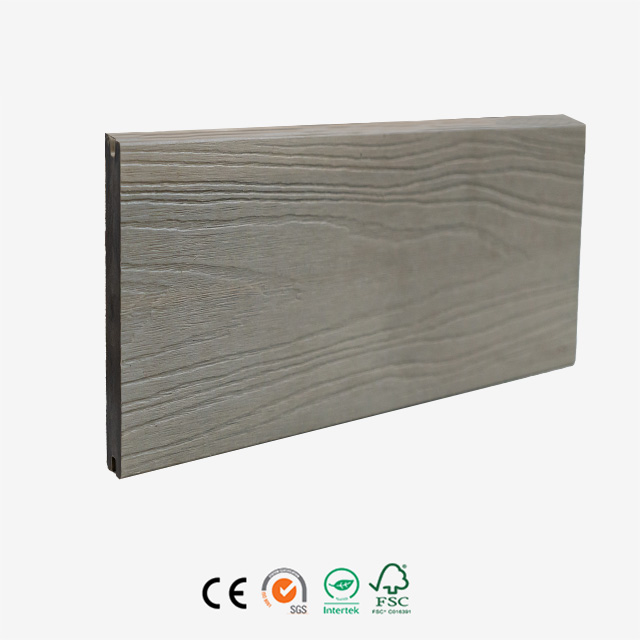 143x21.5mm Grain de bois co-extrusion solide WPC platelage WPC imperméable à l'eau plancher en bois plancher en bois Patio extérieur