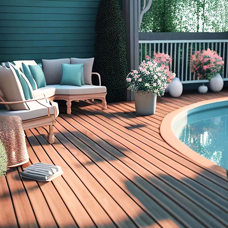Terrasse WPC pour piscine 